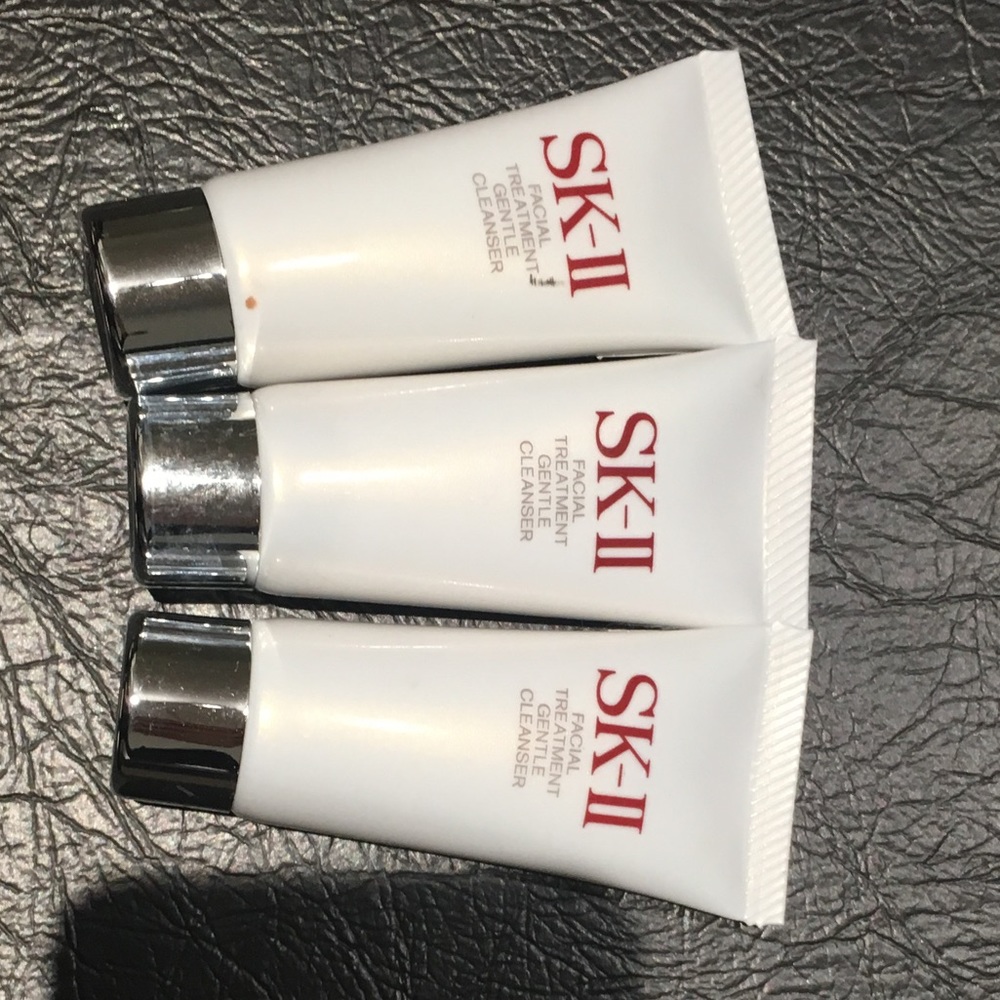 Lot of three SKII facial gentle cleanser 20g